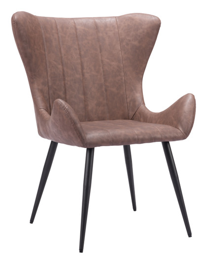Alejandro Dining Chair in Vintage Brown, Black (339|109243)
