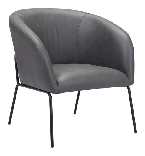Quinten Accent Chair in Vintage Gray, Black (339|109056)