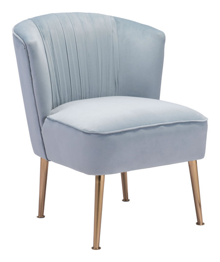 Andes Accent Chair in Blue, Gold (339|101869)