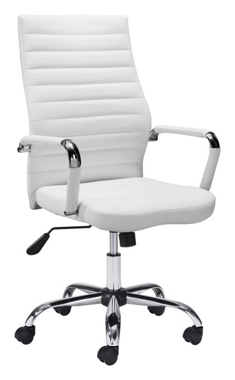 Primero Office Chair in White, Silver (339|101822)