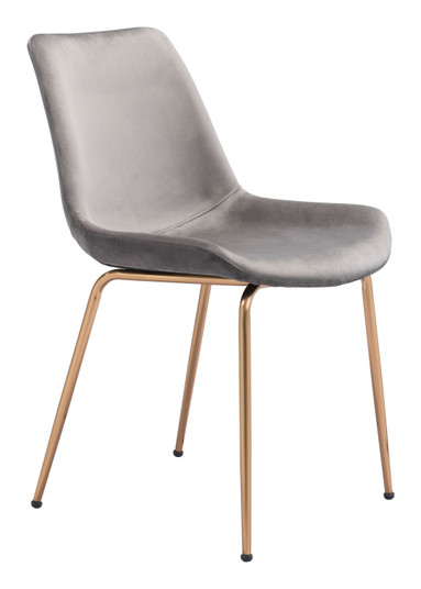 Tony Dining Chair in Gray, Gold (339|101766)