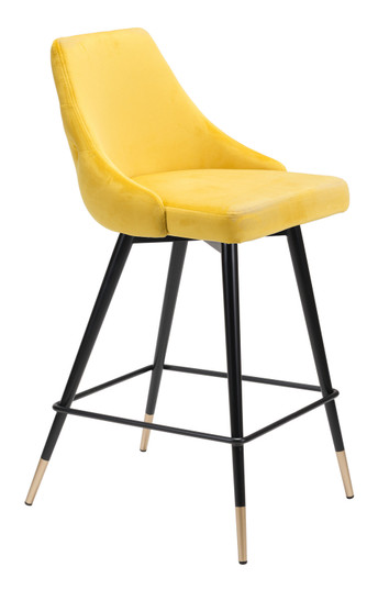 Piccolo Counter Chair in Yellow, Black, Gold (339|101095)