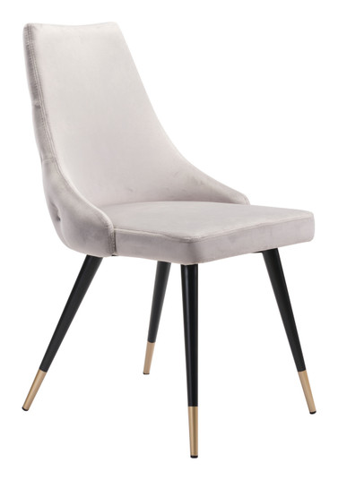Piccolo Dining Chair in Gray, Black, Gold (339|101089)