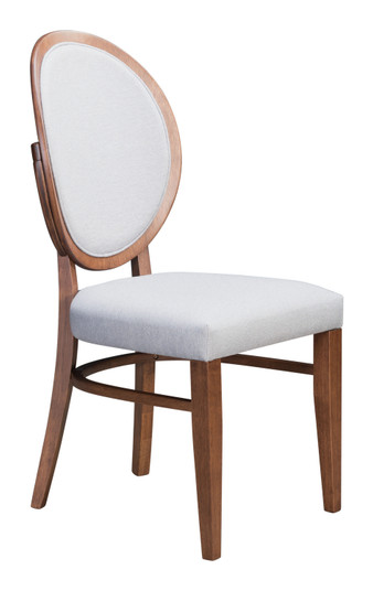 Regents Dining Chair in Walnut, Light Gray (339|100982)