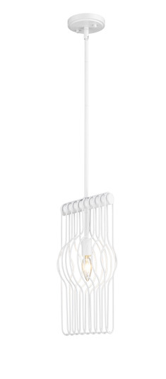 Contour One Light Pendant in White (224|801MP-WH)