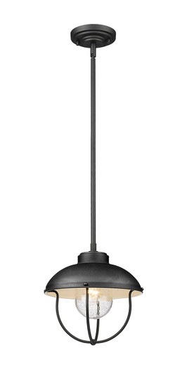 Ansel One Light Outdoor Pendant in Black (224|590P-BK)