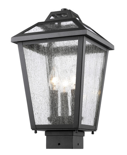 Bayland Three Light Outdoor Post Mount in Black (224|539PHMS-BK)