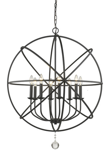 Tull Eight Light Chandelier in Matte Black (224|458-30MB)