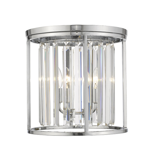 Monarch Three Light Flush Mount in Chrome (224|439F14-CH)