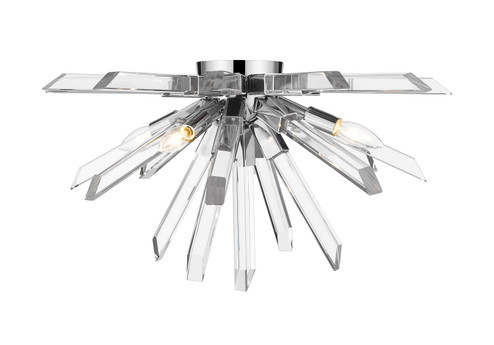 Burst Four Light Flush Mount in Chrome (224|4003-F-CH)