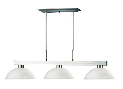 Cobalt Three Light Billiard in Brushed Nickel (224|152BN-DMO14)