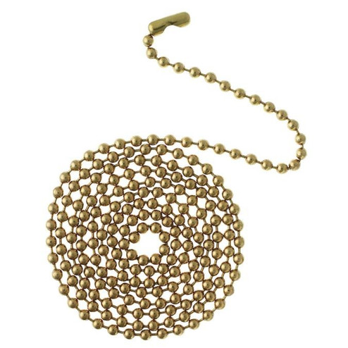 Beaded Chain 1 Ft. Beaded Chain with Connector in Solid Brass (88|7701200)