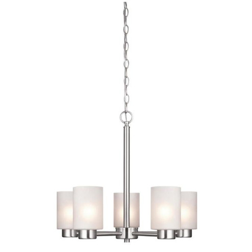 Sylvestre Five Light Chandelier in Brushed Nickel (88|6227400)