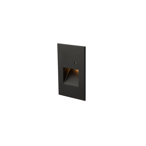Step Light With Photocell LED Step and Wall Light in Black on Aluminum (34|WL-LED202-AM-BK)