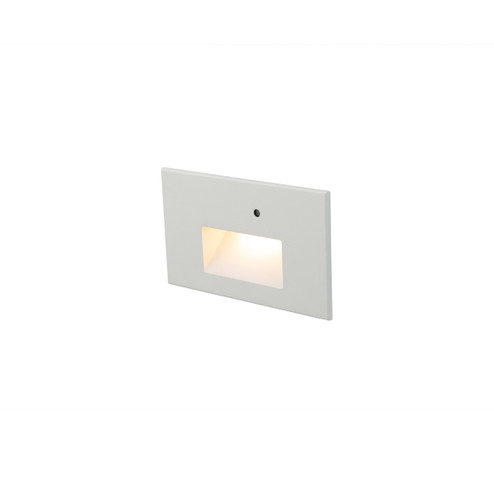 Step Light With Photocell LED Step and Wall Light in White on Aluminum (34|WL-LED102-AM-WT)