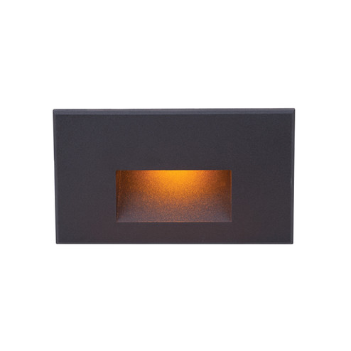 Led100 LED Step and Wall Light in Black on Aluminum (34|WL-LED100-AM-BK)