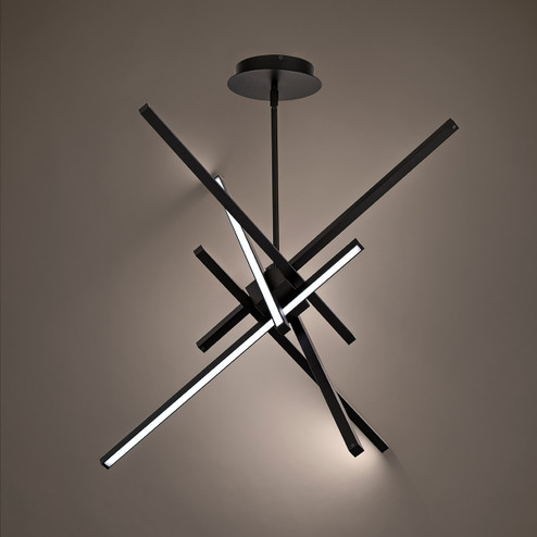 Parallax LED Pendant in Black (34|PD-73139-BK)