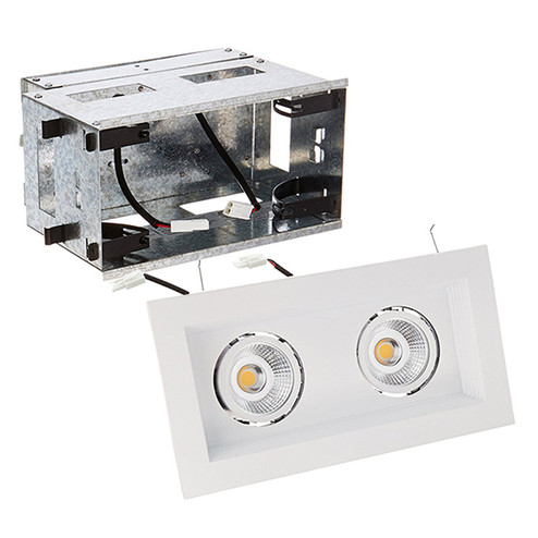 Mini Led Multiple Spots LED Two Light Remodel Housing with Trim and Light Engine in White (34|MT-3LD211R-W935-WT)