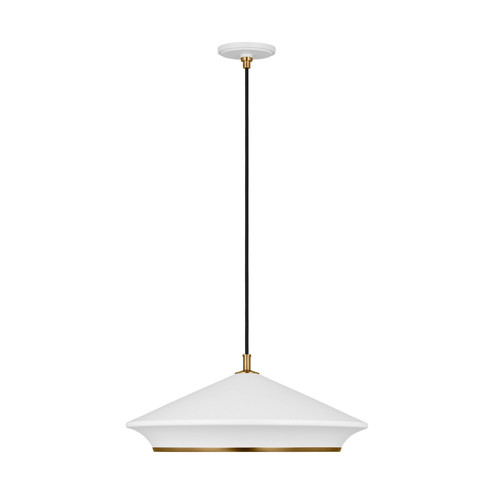 Stanza One Light Pendant in Matte White (454|TP1241MWTBBS)