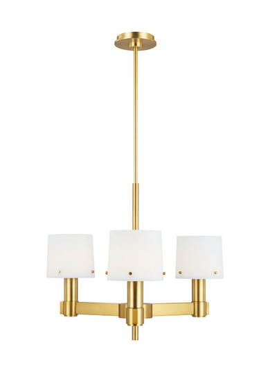 Palma Three Light Chandelier in Burnished Brass (454|TC1123BBS)