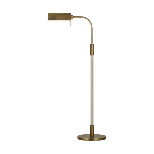 Robert One Light Floor Lamp in Time Worn Brass (454|LT1061TWB1)