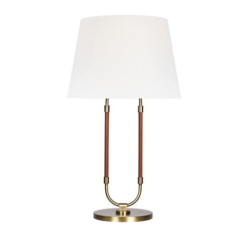 Katie One Light Table Lamp in Time Worn Brass (454|LT1021TWB1)