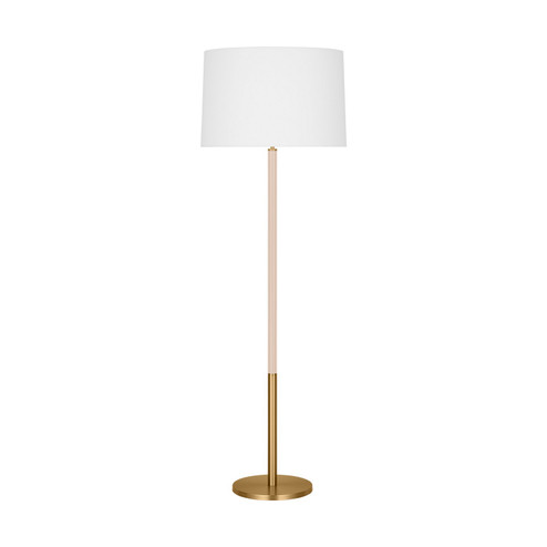 Monroe One Light Floor Lamp in Burnished Brass (454|KST1051BBSBLH1)