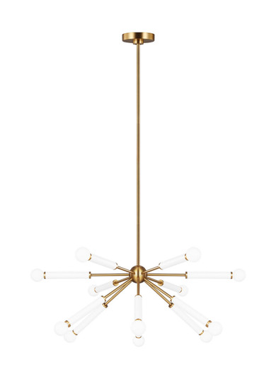 Monroe 12 Light Chandelier in Burnished Brass (454|KSC10612BBSGW)