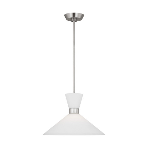 Belcarra One Light Pendant in Brushed Steel (454|DJP1091BS)