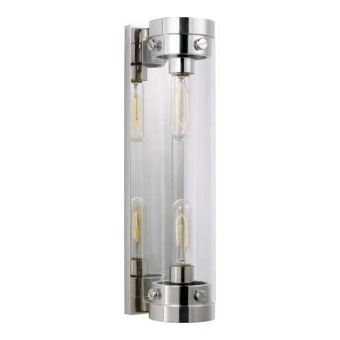 Garrett Two Light Wall Sconce in Polished Nickel (454|CW1002PN)