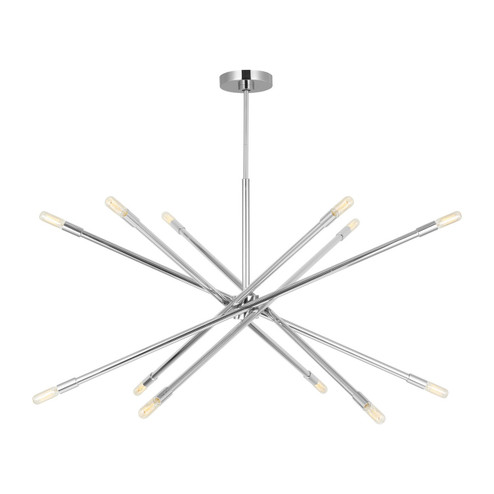 Eastyn 12 Light Chandelier in Polished Nickel (454|CC16512PN)