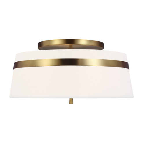 Cordtlandt Three Light Semi-Flush Mount in Burnished Brass (454|AF1153BBS)