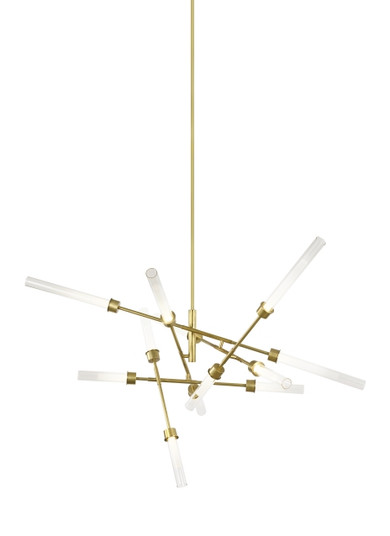 Linger LED Chandelier in Natural Brass (182|700LNG12ANB-LED930)