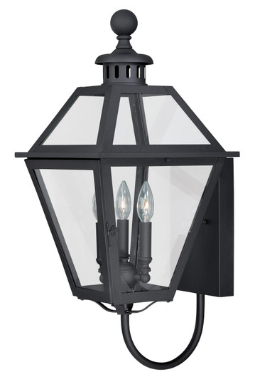 Nottingham Three Light Outdoor Wall Mount in Textured Black (63|T0080)