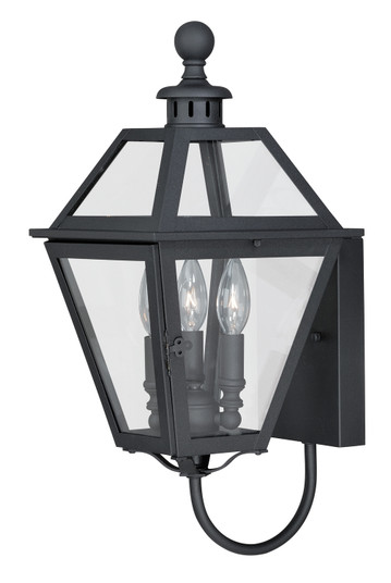 Nottingham Three Light Outdoor Wall Mount in Textured Black (63|T0079)