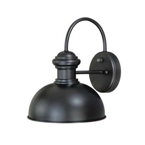 Franklin One Light Outdoor Wall Mount in Oil Burnished Bronze and Light Gold (63|T0016)