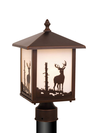 Bryce One Light Outdoor Post Mount in Burnished Bronze (63|OP33585BBZ)