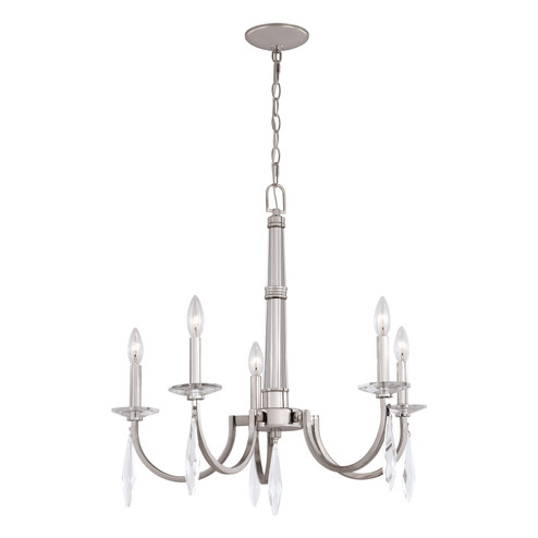 Hoyne Five Light Chandelier in Polished Nickel (63|H0243)