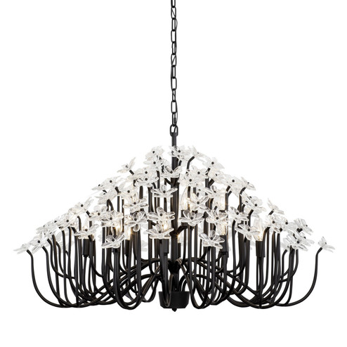 Wildflower 15 Light Chandelier in Matte Black (137|378C15MB)