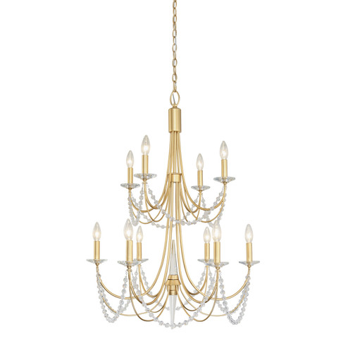 Brentwood Ten Light Chandelier in French Gold (137|350C10FG)