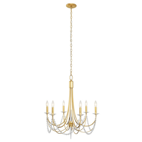Brentwood Six Light Chandelier in French Gold (137|350C06FG)