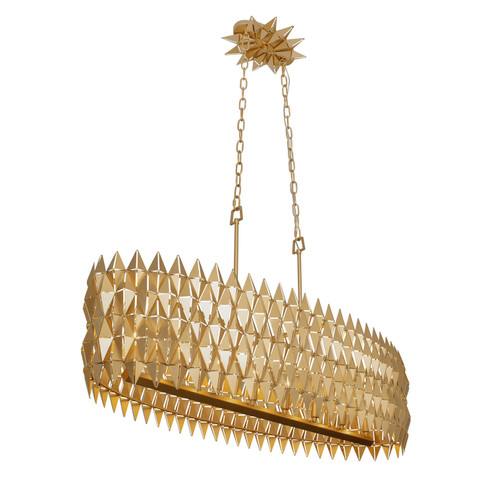 Forever Eight Light Pendant in French Gold (137|342N08FG)