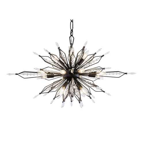 Orbital 16 Light Linear Pendant in Carbon (137|311N16CB)