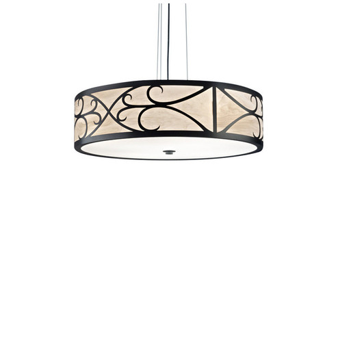 Tambour LED Pendant in Chestnut (410|13224-48-CH-CO-14)