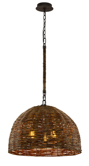 Huxley Three Light Chandelier in Tidepool Bronze (67|F6903)