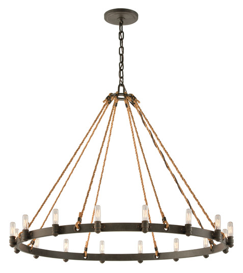 Pike Place 16 Light Chandelier in Shipyard Bronze (67|F3127)