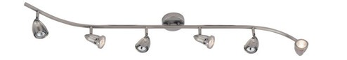 Stingray Six Light Track Light in Brushed Nickel (110|W-466-6 BN)