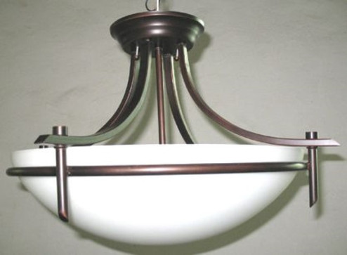 Vitalian Three Light Semi Flush Mount in Rubbed Oil Bronze (110|8172 ROB)