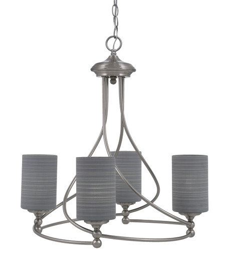 Capri Four Light Chandelier in Brushed Nickel (200|904-BN-4062)