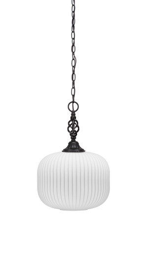 Eleganté One Light Pendant in Matte Black (200|82-MB-4611)